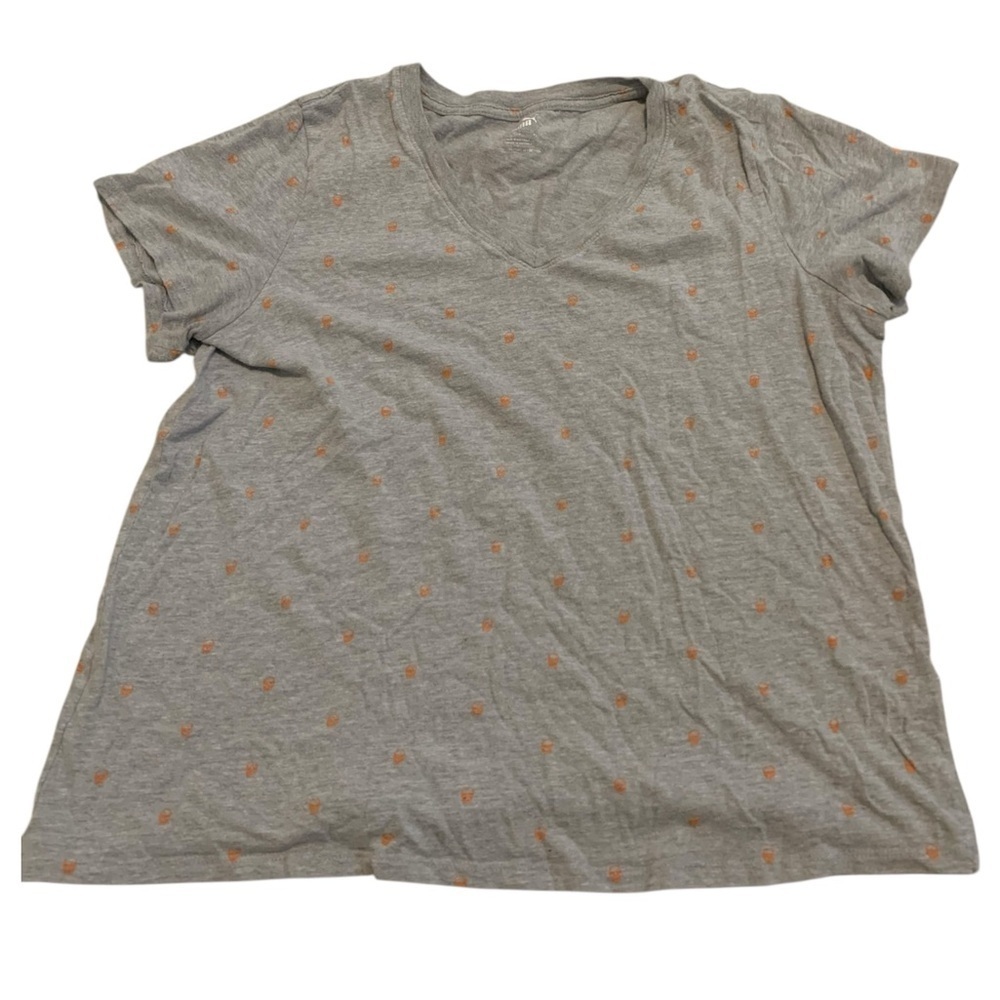 RARE PUMA XL V-Neck Skull Print Tee All-Over Graphic "Forever Better"